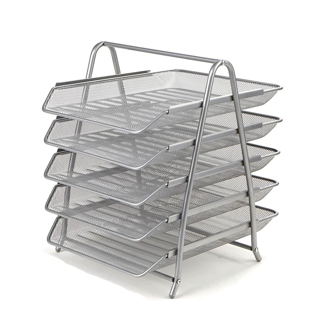 Mind Reader Desk Organizer with 5 Sliding Trays